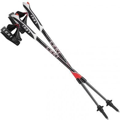 Палиці для скандинавської ходьби&lrm; Leki Spin 100-130cm, black, Для дорослих, Двосекційні, Алюмінієвий сплав, Для скандинавської ходьби