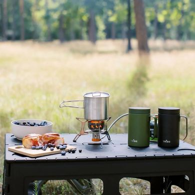 Чашка-термос Tribe Adventure Mug 450мл T-FA-0032 Olive, olive, Термоси, Нержавіюча сталь, 0.45