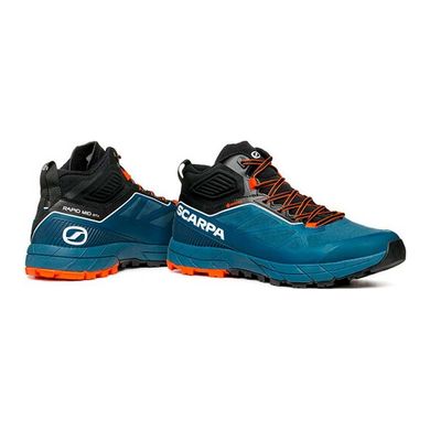 Кроссовки Scarpa Rapid MID GTX, Cosmic Blue/Orange, Трекинговые, Беговые, Для мужчин, 45, С мембраной, Киев, Харьков, Одесса, Днепр, Запорожье, Львов, Кривой Рог, Винница, Полтава, Чернигов, Черкассы, Сумы, Хмельницкий, Черновцы, Ровно, Италия