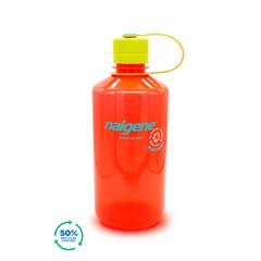 Бутылка для воды Nalgene Narrow Mouth Sustain Water Bottle 0.95L, Pomegranate, Фляги, Пищевой пластик, США, США