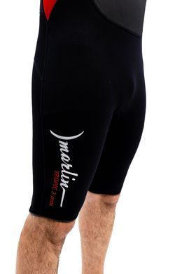 Гидрокостюм Marlin Tropic Shorty Man 3mm Red/Black, red/black, 3, Для мужчин, Мокрый, Для дайвинга, Короткий, XXXL