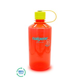 Бутылка для воды Nalgene Narrow Mouth Sustain Water Bottle 0.95L, Pomegranate, Фляги, Пищевой пластик, 1.0, США, США, Киев, Харьков, Одесса, Днепр, Запорожье, Львов, Кривой Рог, Винница, Полтава, Чернигов, Черкассы, Сумы, Хмельницкий, Черновцы, Ровно