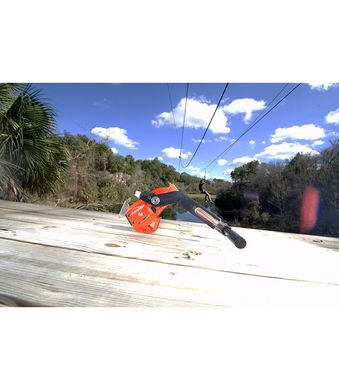 Ролик для скоростных зиплайнов Head Rush Impac trolley T with hook, Grey and Orange