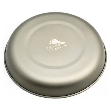 Миска TOAKS Titanium D190mm Plate, silver, Миски, Титан, Київ, Харків, Одеса, Днiпро, Запоріжжя, Львів, Кривий Ріг, Вінниця, Полтава, Чернігів, Черкаси, Суми, Хмельницький, Чернівці, Рівне