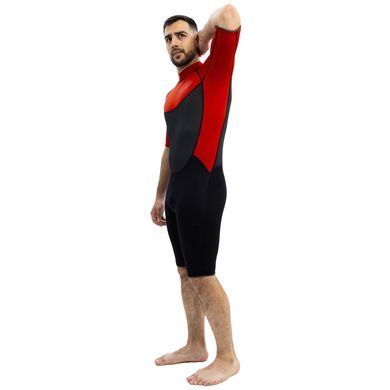 Гидрокостюм Marlin Tropic Shorty Man 3mm Red/Black, red/black, 3, Для мужчин, Мокрый, Для дайвинга, Короткий, XXXL