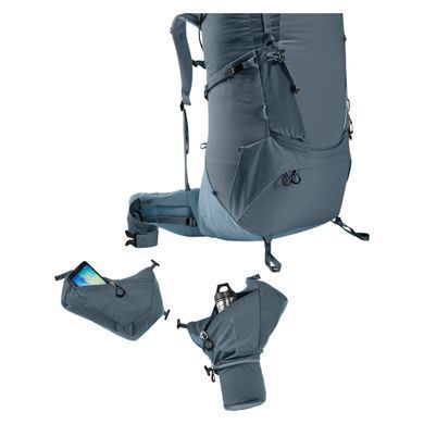 Рюкзак Deuter Aircontact Core 70+10 Graphite Shale, Graphite Shale, Универсальные, Походные рюкзаки, С клапаном, One size, 70, 2530, Германия
