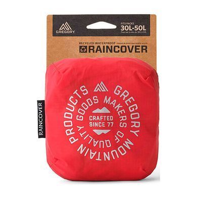 Чохол-накидка від дощу на рюкзак Gregory Raincover 30-50 л, Beaming Red, Рейнкавер на рюкзак, 30-50 л