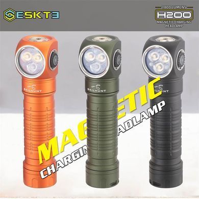 Фонарь налобный Skilhunt H200&nbsp;w/BL-135&nbsp;519A&nbsp;4000K Black&nbsp;, black, Налобні ліхтарі