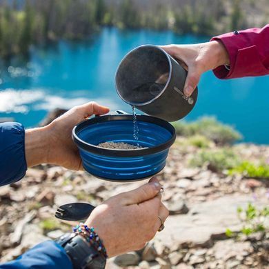 Миска+крышка GSI Outdoors Escape Bowl+Lid, blue, Миски, Силикон, США, Киев, Харьков, Одесса, Днепр, Запорожье, Львов, Кривой Рог, Винница, Полтава, Чернигов, Черкассы, Сумы, Хмельницкий, Черновцы, Ровно