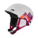 Шлем горнолыжный Cairn Meteor, mat white fuchsia-piet, Горнолыжные шлемы, Универсальный, 57-58