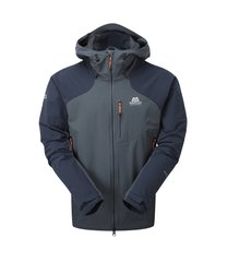 Куртка Mountain Equipment Frontier Hooded Softshell Jacket, Ombre Blue/Cosmos, Софтшеловые, Для мужчин, L, Без мембраны, Китай, Великобритания