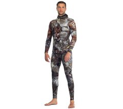 Охотничий гидрокостюм Omer Camu 3D (7мм) jacket+pants, camo, 7, Для мужчин, Мокрый, Для подводной охоты, Длинный, 4