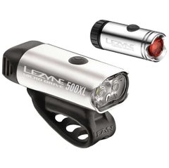 Комплект світла Lezyne Micro Drive 500XL / Micro Pair Y12, silver, Комплекти