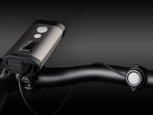 Велофара Ravemen PR1200 USB, черный/серый, Переднє світло