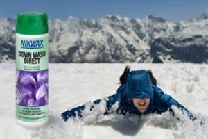Nikwax Down Wash Direct у дії