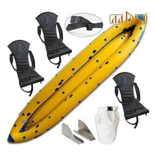 Байдарка надувна Ладья Чайка LB-480-3 Comfort, yellow-blue
