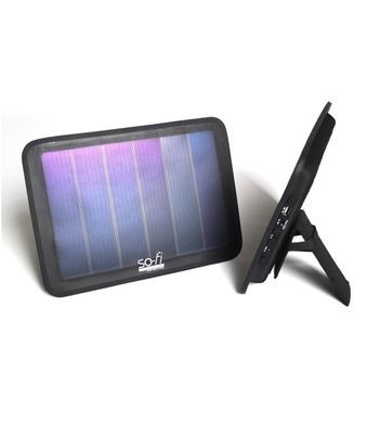 Сонячна панель з аудіосистемою So-Fi Solar Speaker 3W, black, Сонячні панелі