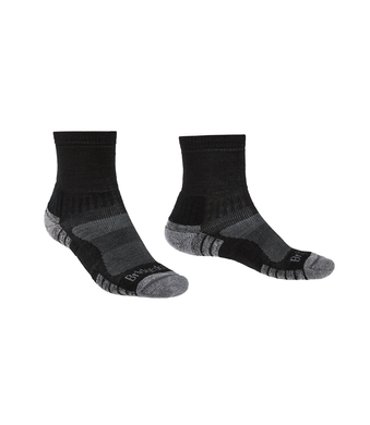Шкарпетки Bridgedale Hike LightWeight Ankle (M. P.), black/silver, M, Для чоловіків, Трекінгові, Комбіновані, Великобританія, Великобританія