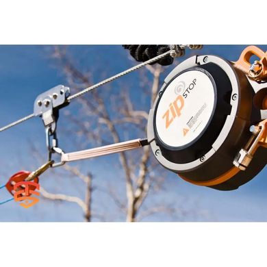 Автоматичний гальмівний пристрій Head Rush zipSTOP IR Zip Line Brake 1/2 Inch Trolley with Catch, orange/black