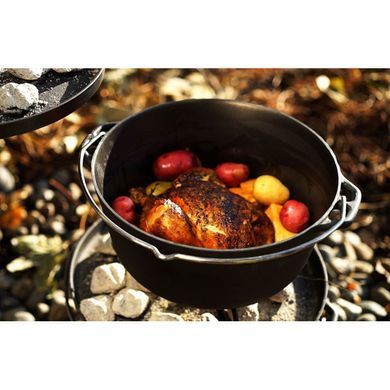 Котелок GSI Outdoors Litecast Dutch Oven 5 Qt, black, Котелки, Чавун, 5.0, США, Киев, Харьков, Одесса, Днепр, Запорожье, Львов, Кривой Рог, Винница, Полтава, Чернигов, Черкассы, Сумы, Хмельницкий, Черновцы, Ровно