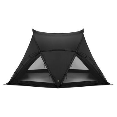 Шатер-намет Helinox Tactical V-Tarp 4.0 Black, black, Шатри, Для кемпінгу, 11200, П'ятимісні та більше, 1500, DAC Pressfit Aluminium, Одношарові