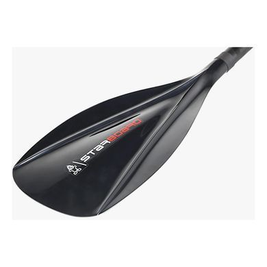 Весло для SUP дошки Starboard Tufskin Paddle 3pc 29mm Carbon F35, black, Класичне (Euro Blade), Для SUP дошок, 163-198, 3, Карбон, ABS, Для дорослих