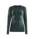 Термокофта Craft Fuseknit Comfort RN LS Woman, Pine melange, M, Для жінок, Кофти, Синтетична, Для активного відпочинку