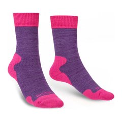 Шкарпетки Bridgedale Women's HeavyWeight Merino Comfort, Purple Marl, L, Для жінок, Трекінгові, Комбіновані, Великобританія, Великобританія