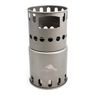 Дров'яна піч TOAKS Titanium Backpacking Wood Burning Stove, titanium, Аксесуари, Титан, Китай, США, Київ, Харків, Одеса, Днiпро, Запоріжжя, Львів, Кривий Ріг, Вінниця, Полтава, Чернігів, Черкаси, Суми, Хмельницький, Чернівці, Рівне