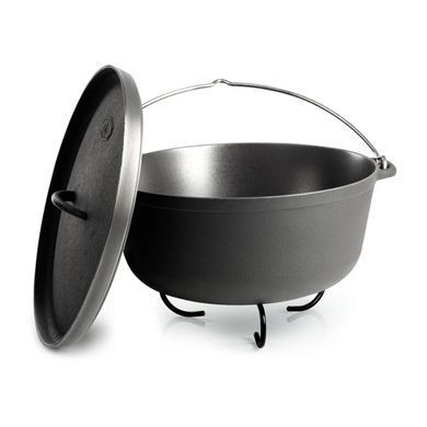 Котелок GSI Outdoors Litecast Dutch Oven 7 Qt, black, Котелки, Чавун, 7.0, США, Киев, Харьков, Одесса, Днепр, Запорожье, Львов, Кривой Рог, Винница, Полтава, Чернигов, Черкассы, Сумы, Хмельницкий, Черновцы, Ровно