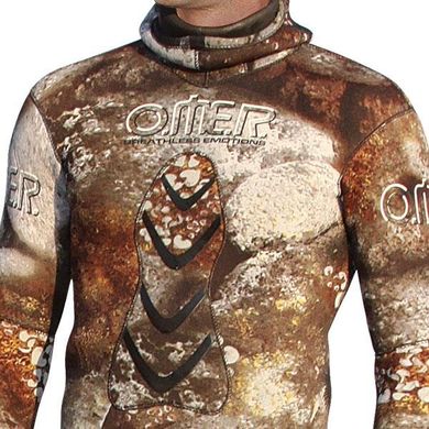 Мисливський гідрокостюм Omer Camu 3D Compressed (7мм) jacket+pants, Omer 3D Camu, 7, Для чоловіків, Мокрий, Для підводного полювання, Довгий, 3