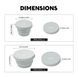 Миска туристическая складная Fire Maple Silicone Collapsible Bowl 1.0L, grey, Миски, Пищевой силикон, 1.0, Киев, Харьков, Одесса, Днепр, Запорожье, Львов, Кривой Рог, Винница, Полтава, Чернигов, Черкассы, Сумы, Хмельницкий, Черновцы, Ровно