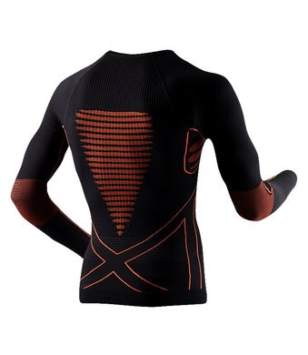 Термокофта X-Bionic Energy Accumulator Man Shirt Long Sleeves Round Neck, black/orange, S/M, Для жінок, Футболки, Синтетична, Для активного відпочинку