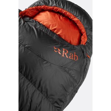 Спальний мішок Rab Ascent 500 Down Sleeping Bag (-5C&deg;) Regular, Graphene, Спальник, Кокон, Універсальний, Пуховий, Left, 1060
