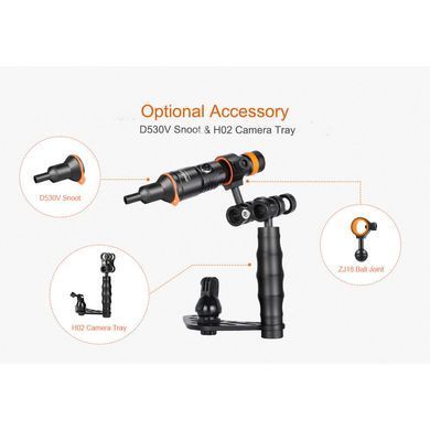 Підводний ліхтар OrcaTorch D530V Wide Shooting Green Beam, black, Ліхтарі