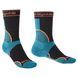 Носки Bridgedale Women's Trail Run Midweight T2 Merino Sport Crew Black, black, M, Для женщин, Беговые, Комбинированные, Великобритания, Великобритания
