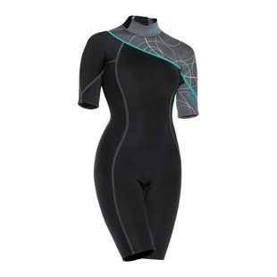 Гидрокостюм Bare Elate Shorty 2mm size 8, Black/gray, 2, Для женщин, Мокрый, Для дайвинга, Короткий, 8
