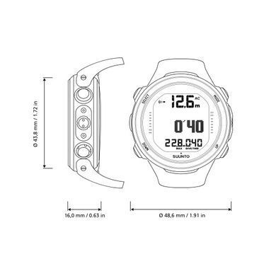 Декомпресометр Suunto D-4i Novo Lime, lime, Декомпресиметри, Фінляндія