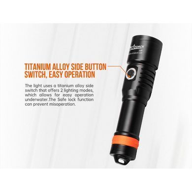 Підводний ліхтар OrcaTorch D530V Wide Shooting UV, black, Ліхтарі