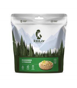 Сухий продукт ЇDLO Локшина з грибами та вершками 90 г, silver, Вегетаріанські, Україна, Україна