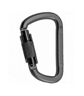 Карабін Rock Empire Carabiner Steel D-KL-2T Black, black