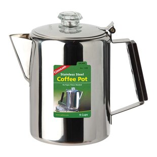 Кавоварка Coghlans Stainless Steel Coffee Pot 9 Cup, silver, Кавоварки, Нержавіюча сталь, Київ, Харків, Одеса, Днiпро, Запоріжжя, Львів, Кривий Ріг, Вінниця, Полтава, Чернігів, Черкаси, Суми, Хмельницький, Чернівці, Рівне