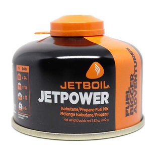 Різьбовий газовий балон Jetboil Jetpower Fuel 100 г, black, Київ, Харків, Одеса, Днiпро, Запоріжжя, Львів, Кривий Ріг, Вінниця, Полтава, Чернігів, Черкаси, Суми, Хмельницький, Чернівці, Рівне