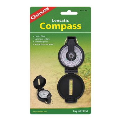 Компас Coghlans Lensatic Compass, black, Туристические