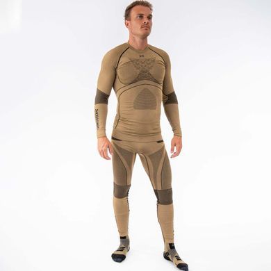 Термокофта X-Bionic Radiactor 4.0 Men's Base Layer Long Sleeve Shirt, Gold/Black, XL, Для чоловіків, Кофти, Синтетична, Для активного відпочинку