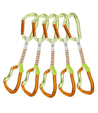 Оттяжка с карабинами Climbing Technology Nimble Evo Set DY 22 cm, orange/green