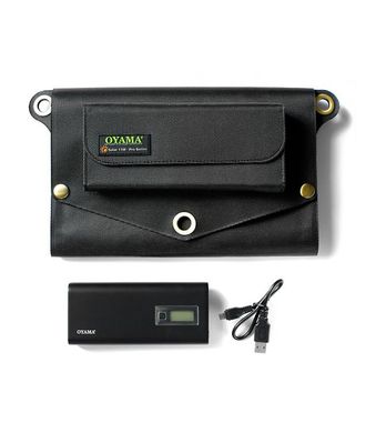 Комплект для зарядки Sigma mobile Oyama, black, Солнечные панели с накопителем