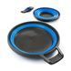 Набір посуду GSI Outdoors Escape 1 Person Table Set, Blue/Gray, Набори посуду, Анодований алюміній, США, Київ, Харків, Одеса, Днiпро, Запоріжжя, Львів, Кривий Ріг, Вінниця, Полтава, Чернігів, Черкаси, Суми, Хмельницький, Чернівці, Рівне