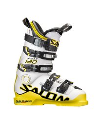 Гірськолижні черевики Salomon X MAX 130, White/Yellow, 26.5, Для чоловіків, Черевики для лиж