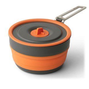 Кастрюля складная Sea to Summit Frontier Ultralight Collapsible Pot 1L, orange, Кастрюли, Анодированный алюминий, 1.0